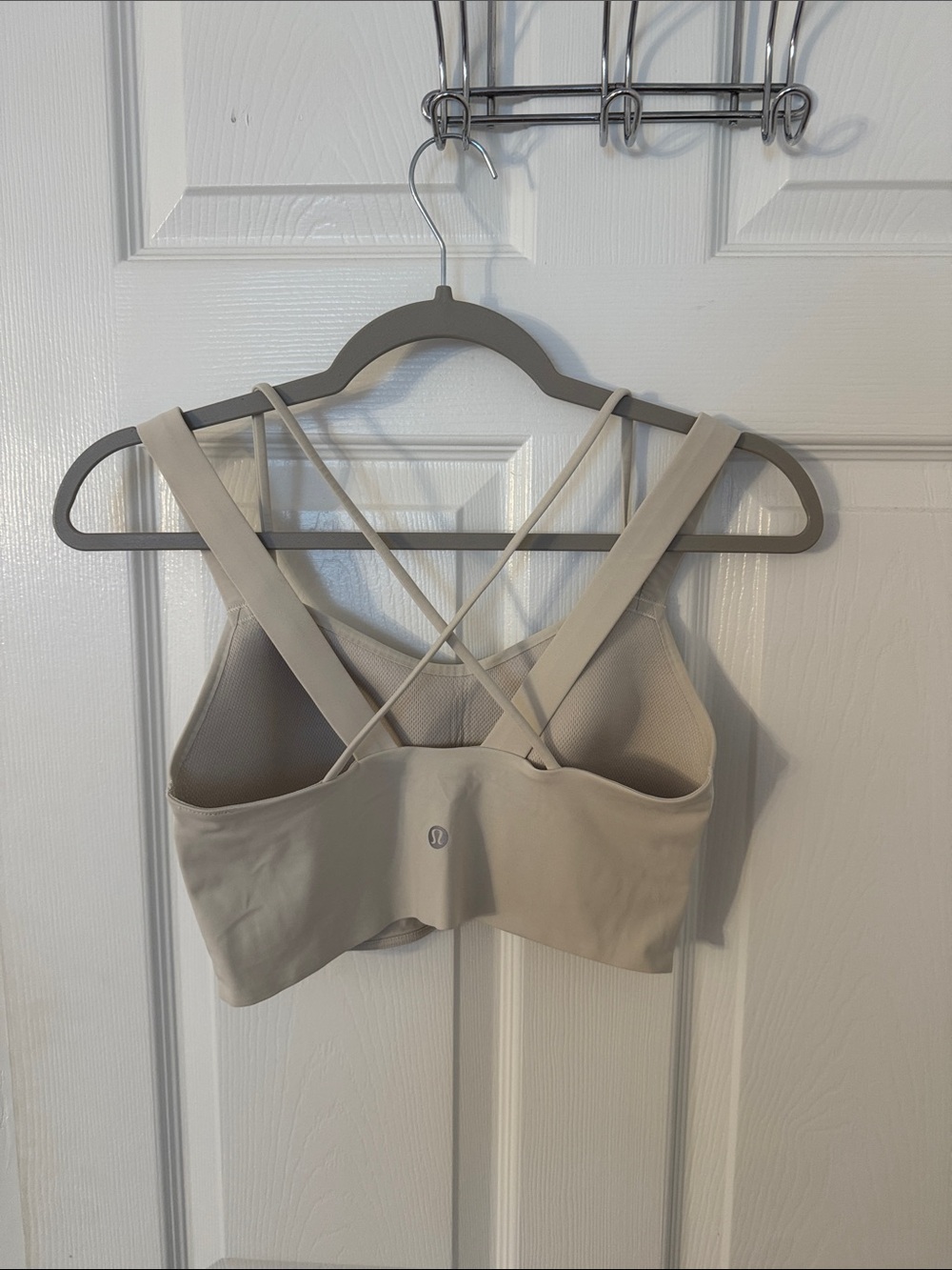 lululemon athletica Neutral Beige Crisscross-Back Sports Bra